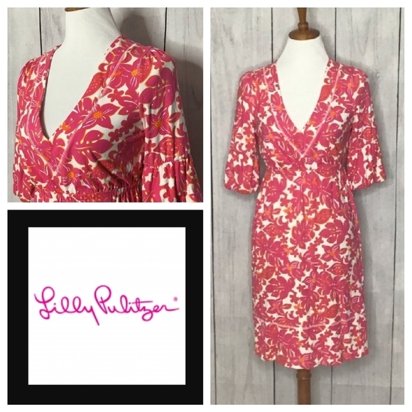Lily Pulitzer Floral Gecko Print‎ Dress Size XS - Picture 1 of 9